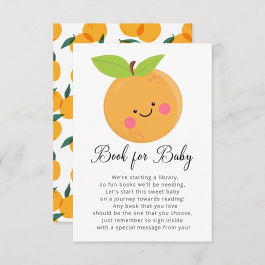 リトルかわいこちゃんベビーシャワーベビーカード用ブック エンクロージャーカード (正面/裏面)