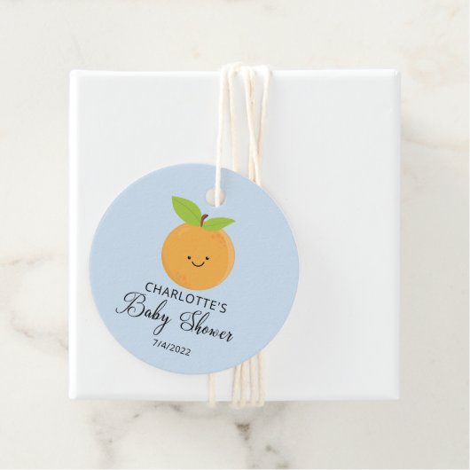 リトルかわいこちゃんベビーシャワーメッセージカード フェイバータグ (インサイチュ)