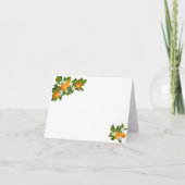 リトルかわいこちゃんベビーシャワー折り畳みサンキューカード サンキューカード (正面)