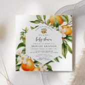 リトルかわいこちゃんベビーシャワー招待状シトラスオレンジ 招待状