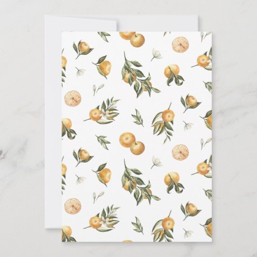 リトルかわいこちゃんベビーシャワー招待状 招待状 (裏面)