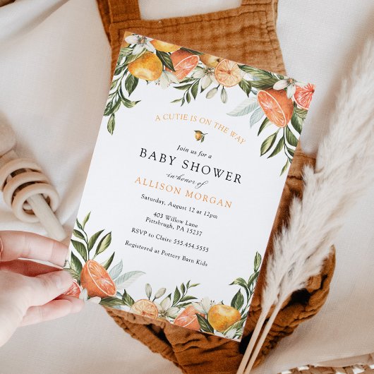 リトルかわいこちゃんベビーシャワー招待状 招待状