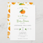 リトルかわいこちゃんベビーシャワー招待状 招待状 (正面/裏面)