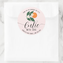 リトルかわいこちゃんベビーシャワー柑橘類オレンジありがとう