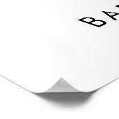 リトルかわいこちゃんベビーシャワー歓迎ポスター ポスター (角)