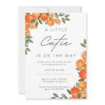 リトルかわいこちゃんベビーシャワー男女兼用招待状