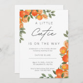 リトルかわいこちゃんベビーシャワー男女兼用招待状 招待状 (正面/裏面)