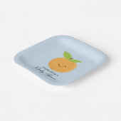 リトルかわいこちゃんベビーシャワー紙プレート ペーパープレート (傾斜あり)