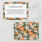 リトルかわいこちゃんベビーシャワー エンクロージャーカード (正面/裏面)