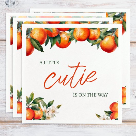 リトルかわいこちゃんベビーシャワー スタンダードカクテルナプキン