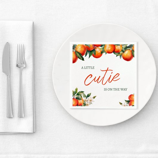 リトルかわいこちゃんベビーシャワー スタンダードカクテルナプキン