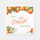 リトルかわいこちゃんベビーシャワー スタンダードカクテルナプキン (正面)