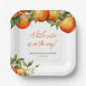 リトルかわいこちゃんベビーシャワー ペーパープレート (正面)