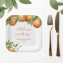 リトルかわいこちゃんベビーシャワー ペーパープレート