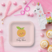 リトルかわいこちゃんベビーシャワー ペーパープレート (パーティー)