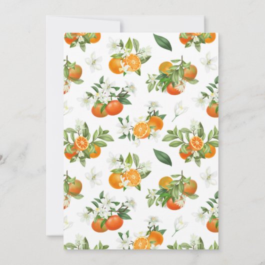 リトルかわいこちゃんベビーシャワー 招待状 (裏面)