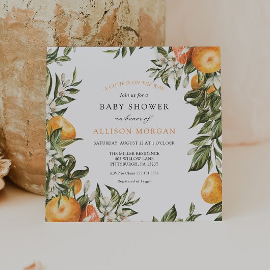 リトルかわいこちゃんベビーシャワー 招待状