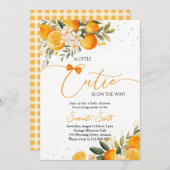 リトルかわいこちゃんベビーシャワー 招待状 (正面/裏面)