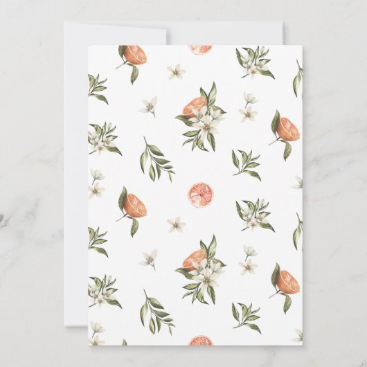 リトルかわいこちゃんベビーシャワー 招待状 (裏面)