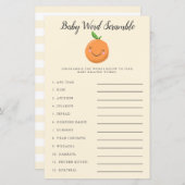 リトルかわいこちゃんベビー単語スクランブルゲームイエロー (正面/裏面)