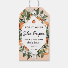 リトルかわいこちゃんポップ・アートのイットイットザウィズシャンパーニュポップボトル ギフトタグ