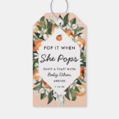 リトルかわいこちゃんポップ・アートのイットイットザウィズシャンパーニュポップボトル ギフトタグ (裏面)