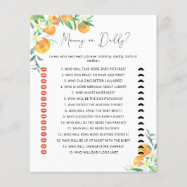 リトルかわいこちゃんママまたはパパ赤ちゃんシャワーゲーム