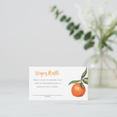 リトルかわいこちゃんマンダリンベビーシャワーおむつラッフル エンクロージャーカード (スタンド正面)