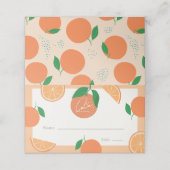リトルかわいこちゃんモダンオレンジベイビーシャワー プレイスカード (外部開封)
