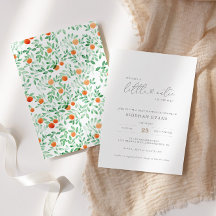 リトルかわいこちゃんモダン水彩赤ちゃんシャワー