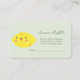 リトルかわいこちゃんレモンシトラスおむつラッフル エンクロージャーカード