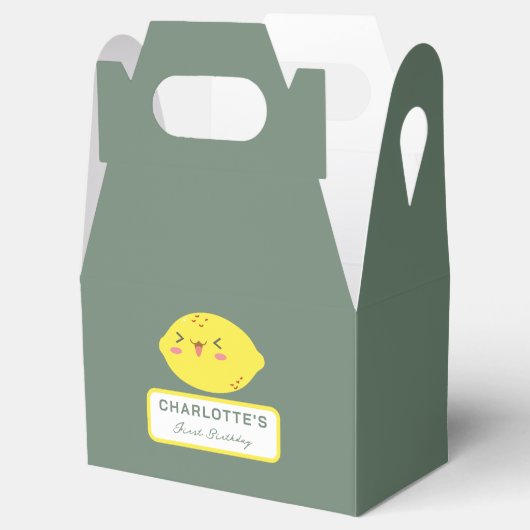 リトルかわいこちゃんレモンシトラスファースト誕生日 フェイバーボックス (オープン)