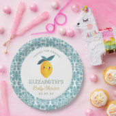 リトルかわいこちゃんレモンシトラスベビーシャワー ペーパープレート (パーティー)