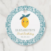 リトルかわいこちゃんレモンシトラス誕生日 フェイバータグ (裏面)