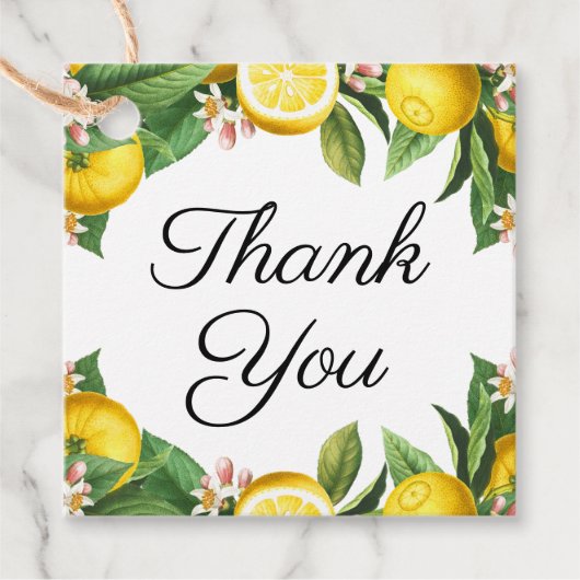 リトルかわいこちゃんレモン柑橘系サマーサンキューサンキュー フェイバータグ (正面)