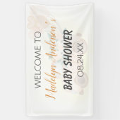 リトルかわいこちゃんヴィンテージトラックトリプレットベビーシャワー 横断幕 (縦)