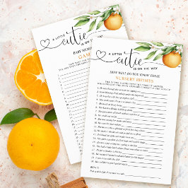 リトルかわいこちゃん両面ベビーシャワーゲーム