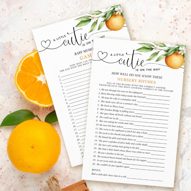 リトルかわいこちゃん両面ベビーシャワーゲーム (クリエイターアップロード済み)