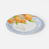 リトルかわいこちゃん地中海のタイル赤ちゃんシャワー ペーパープレート (アングル)