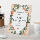 リトルかわいこちゃん多肉乳児シャワーの好意サイン 台座サイン (インサイチュ)