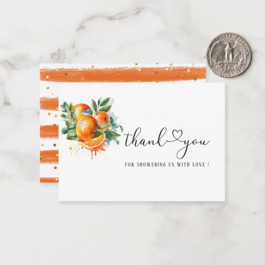 リトルかわいこちゃん感謝していユー ノートカード (正面/裏面インサイチュ)