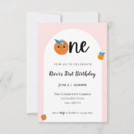 リトルかわいこちゃん最初の誕生日招待 招待状