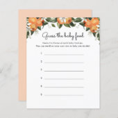 リトルかわいこちゃん柑橘推測ベビー食品ゲームカード (正面/裏面)