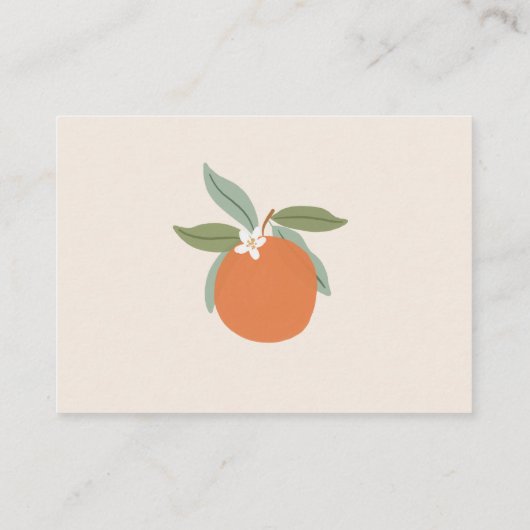 リトルかわいこちゃん柑橘系オレンジベビー本 エンクロージャーカード (裏面)