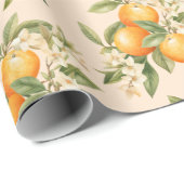 リトルかわいこちゃん柑橘系テーマ誕生日パーティー ラッピングペーパー (ロールコーナー)