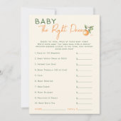 リトルかわいこちゃん柑橘系ベビーザ右プライスカード 招待状 (正面)