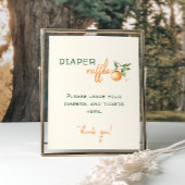 リトルかわいこちゃん柑橘系ベビーシャワーおむつラッフル ポスター