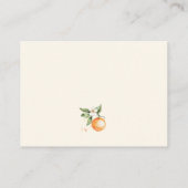 リトルかわいこちゃん柑橘系ベビーシャワーブックベビー エンクロージャーカード (裏面)