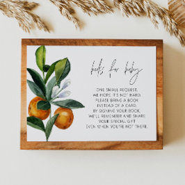 リトルかわいこちゃん柑橘系ベビーシャワーブックベビー 招待状