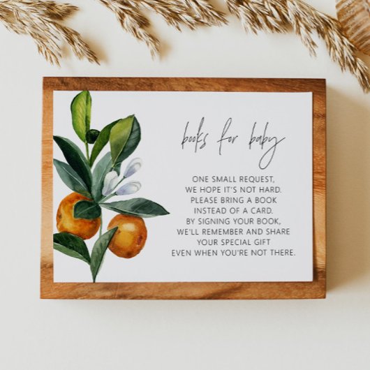 リトルかわいこちゃん柑橘系ベビーシャワーブックベビー 招待状